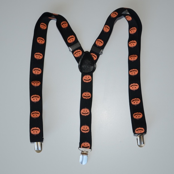 Baby / Toddler Pumpkin Print Suspenders - Picture 3 of 8